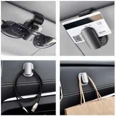 Baseus car glasses clip holder for glasses black (ACYJN-B01)