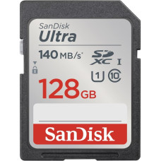 SanDisk memory card 128GB Ultra SDXC 128GB 140MB|s UHS-I Class 10