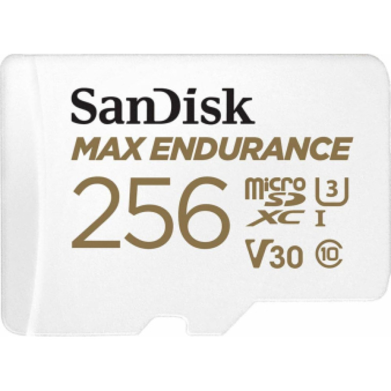 Atmiņas karte SanDisk MAX ENDURANCE microSDXC 256GB + SD Adapter