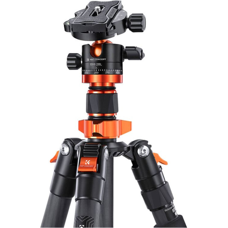 K&F Concept Tripod K&F Concept D255C4+BH-28L + Quick Release Plate kits