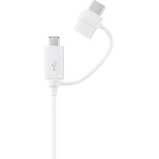 Samsung 2w1 cable USB - microUSB - USB-C 1,5 m white