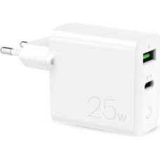 Puro Elektrik Puro 25W Power Delivery USB-A USB-C Wall Charger - White
