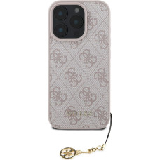 Guess 4G Charm Case for iPhone 16 Pro Tone on Tone Pink