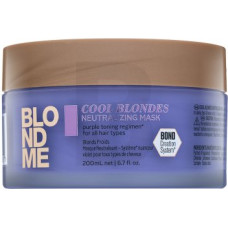 Schwarzkopf Professional BlondMe Cool Blondes Neitralizējošā maska barojoša maska platīna blondiem un sirmiem matiem 200 ml