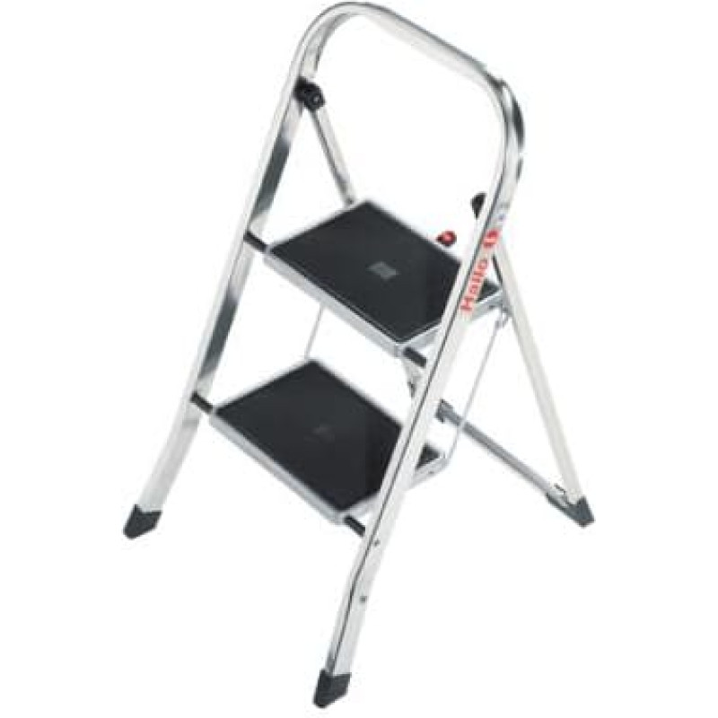 Hailo Pakāpienu soliņš salokāms K70 StandardLine | alumīnija | 2 pakāpieni, drošības rokturis