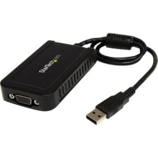 Startech .com USB to VGA Adapter - 1920x1200 - External Video & Graphics Card - Dual Monitor Display Adapter - Supports Windows (USB2VGAE3) - external video adapter - 32 MB - gray