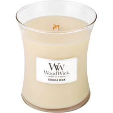 Woodwick Vanilla Bean scented candle with wooden wick 275 g