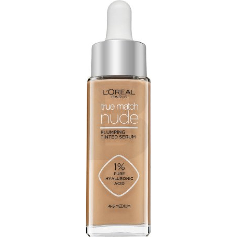 L´oréal Paris True Match Nude izlīdzinošs tonēts serums ādas tonim izlīdzināt 4-5 Medium 30 ml