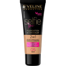Eveline Selfie Time 2in1 krēms un konsīleris, ilgnoturīgs make-up 2in1 06 Honey 30 ml