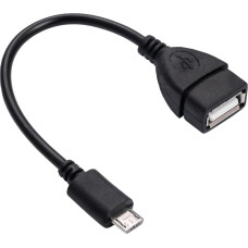 Adapter with cable Akyga AK-AD-09 micro USB B (m) | USB A (f) OTG 15cm