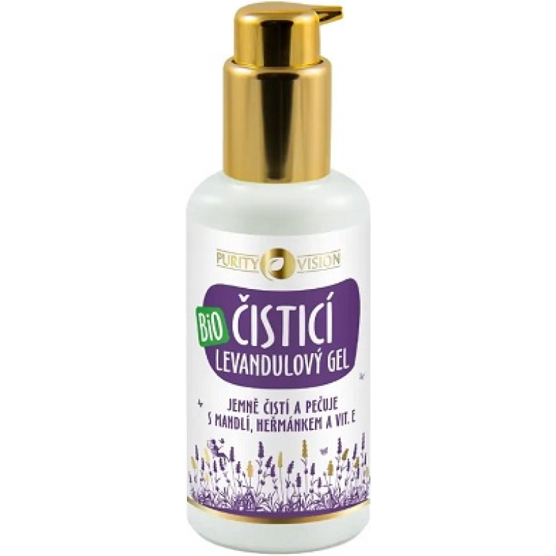 Purity Vision Bio lavender cleansing gel with almonds, chamomile, and vit. E 100 ml