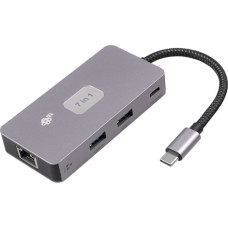 TB Adapter HUB USB C (7w1) HDMI USB SD|TF RJ45 (2500 Mbps) PD