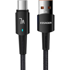 Essager Sunset USB to USB-C 7A 2m cable (black)