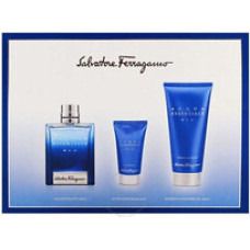 Salvatore Ferragamo Acqua Essenziale Blu pour Homme Dárková sada EDT 100 ml, sprchový gel 100 ml a balzám po holení 100 ml