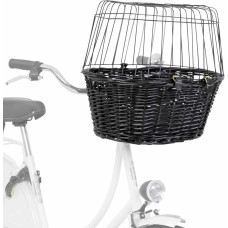 Trixie Grozs suņu pārvadāšanai: Trixie Bicycle basket with lattice, 50 × 41 × 35 cm, black