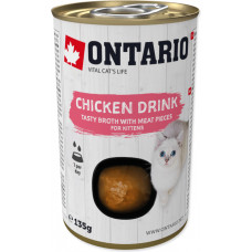 Ontario Konservi, zupa kaķēniem : Ontario Drink Kitten Chicken, 135 g
