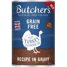 Butchers Butcher's DOG Original Recipe with turkey in Gravy  400g. Konservēta barība ar vistas un t