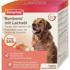 Beaphar Vitamīnizēta papildbarība - Beaphar Mutton Fat Treats Salmon 245 gr