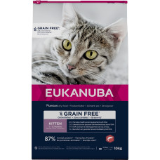 Eukanuba Sausā barība kaķēniem - Eukanuba CAT KITTEN GRAIN FREE Salmon 10 kg