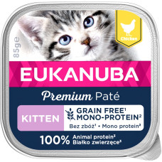 Eukanuba Konservēta barība kaķēniem - Eukanuba Cat Kitten Chicken Pate Mono 85g