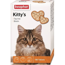 Beaphar Vitamīnizēta papildbarība - Beaphar KITTY'S + Taurine + Biotin, 180tab.