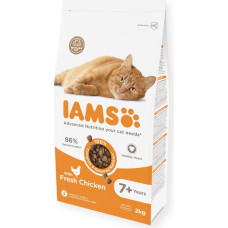Iams Sausā barība kaķiem - IAMS CAT SENIOR CHICKEN, 2 kg