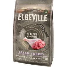 Elbeville Sausa barība kucēniem - ELBEVILLE Puppy and Junior Mini Fresh Turkey Healthy Development 1,4 kg