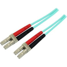 Startech .com Aqua OM4 Duplex Multimode Fiber - 3m| 9 ft - 100 Gb - 50|125 - OM4 Fiber - LC to LC Fiber Patch Cable (450FBLCLC3) - network cable - 3 m - aqua