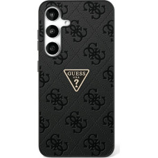 Etui Guess Hot Stamp 4G Pattern Triangle  Metal Logo do Samsung Galaxy S25 czarny