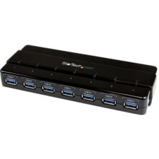 Startech .com 7 Port USB 3.0 Hub â Up To 5 Gbps â 7 x USB â Universal Multi Port USB Extender for Your Desktop â USB Powered (ST7300USB3B) - hub - 7 ports