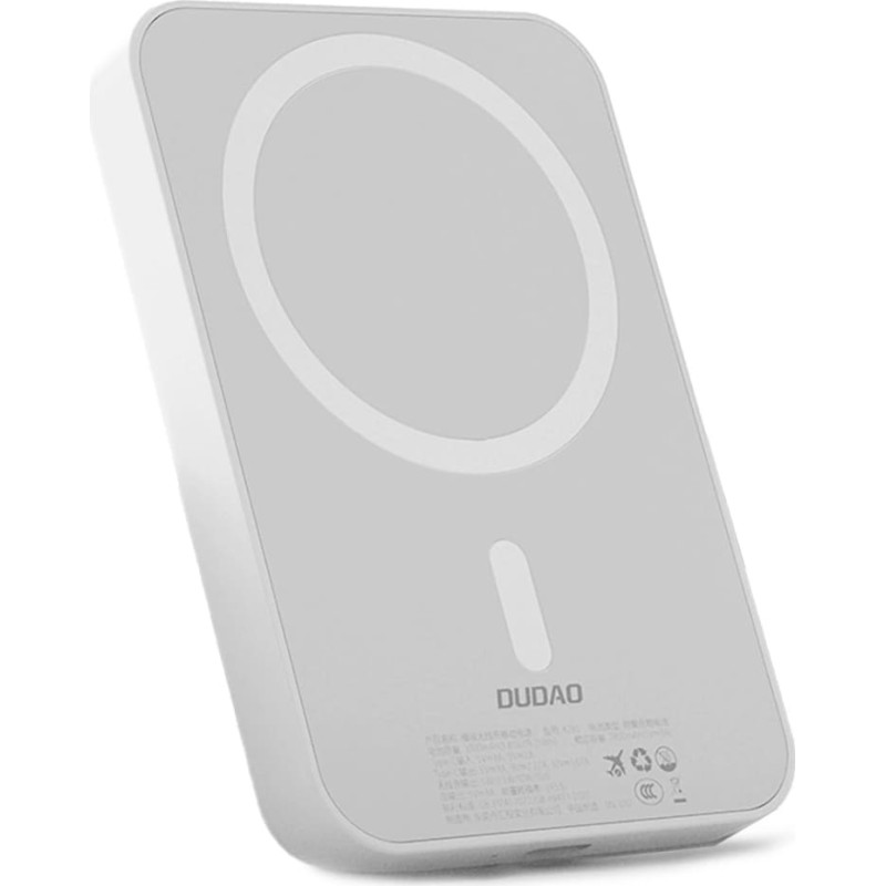 Powerbank Dudao K26S 5000mAh 20W USB-A | USB-C | MagSafe - white
