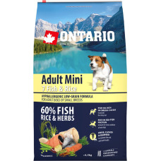 Ontario Sausa barība suņiem - Ontario Dog Adult Mini Fish and Rice, 6.5 kg