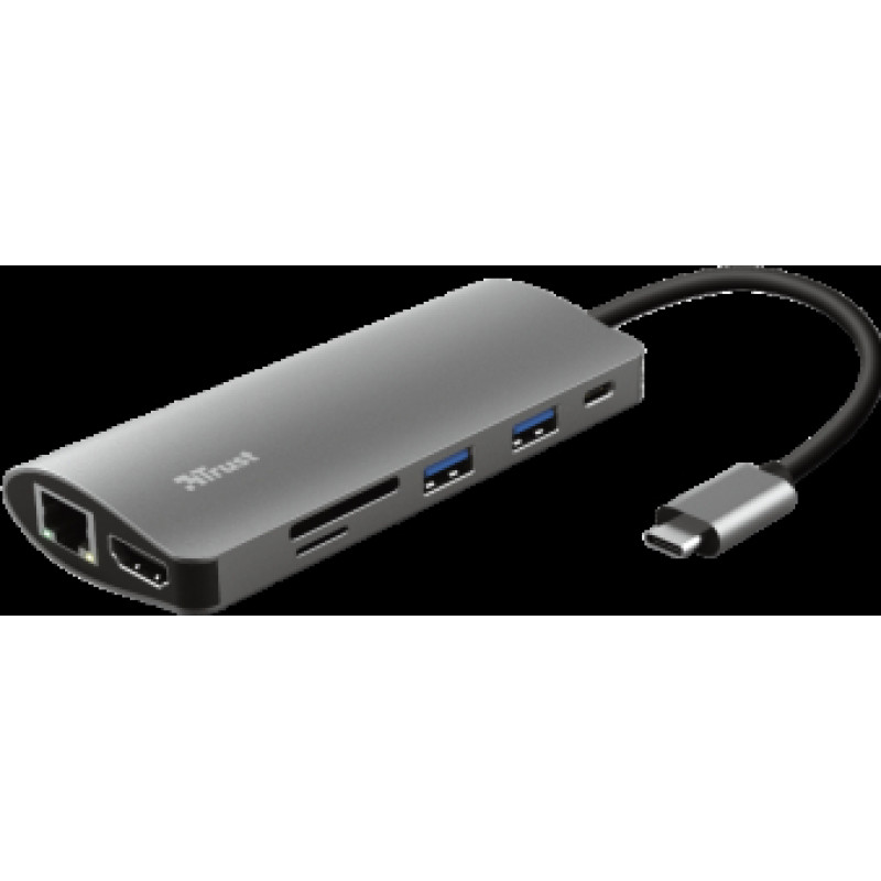 Dokstacija Trust Dalyx 7-in-1 USB-C Silver