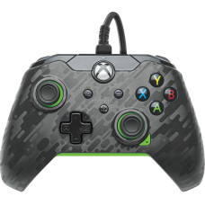 PDP Xbox Series XS & PC Neon Carbon Controller  peleka|zala - Kontrolieris