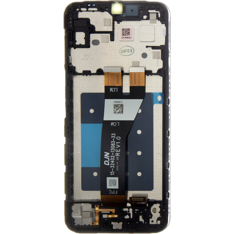 LCD display + Touch Unit + Front Cover Samsung A146 Galaxy A14 5G Black (Service Pack)