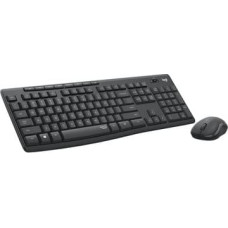 Logitech MK295 Silent - keyboard and mouse set - Russian - graphite Input Device