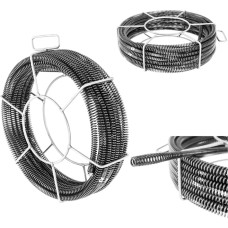 MSW Spirālveida cauruļu tīrīšanas atsperu hidrauliskais 5 x 2,3 m diametrs. 16mm KOMPLEKTS