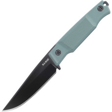 Ka-Bar - Fiksēta asmeņa nazis, virsotne 3,9 collas - Saspraudes punkts - D2 - Zaļš - 5500