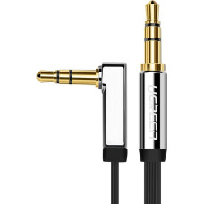 Ugreen Plakans kabeļa audio kabelis AUX 3.5mm mini ligzda 3m sudraba