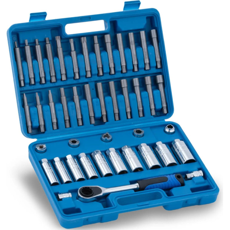 MSW Amortizatoru remonta instrumenti un uzgriežņu atslēgas - 43 daļu komplekts