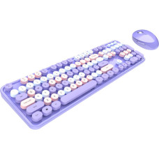 MOFII Wireless Keyboard+Mouse Sweet Purple