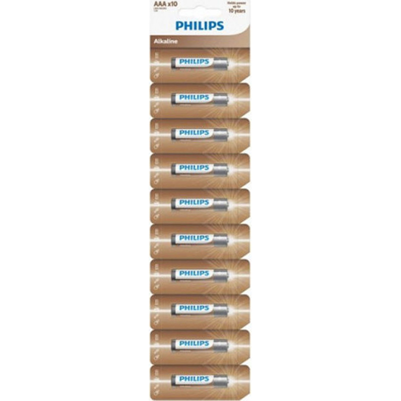 Battery PHILIPS AAA LR03 10pcs blister Entry Alkaline