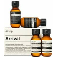 Aesop Arrival Travel Kit Shampoo 50ml|Conditioner 50ml|Body Cleanser 50ml|Body Balm 50ml 200 ml