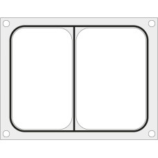 Hendi Matricas forma blīvēšanas mašīnai divdaļīgai paplātei 227x178 mm - 805596