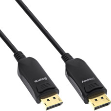 Inline DisplayPort 2.1 AOC cable - UHBR - black - 10m