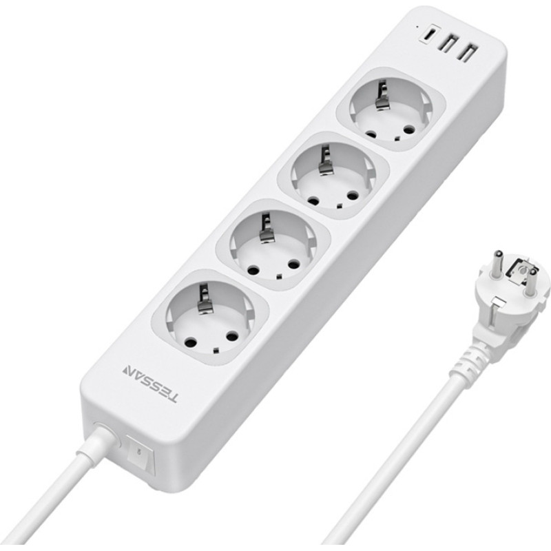 Tessan TS-307-C power strip (white)
