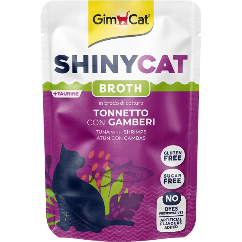Gimborn Konservēta barība kaķiem  - Gimborn SHINYCAT POUCH TUNA WITH SHRIMPS 70g