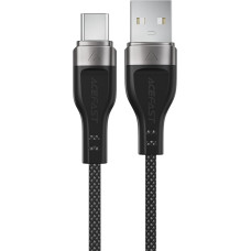 Acefast Kabelis USB-A - USB-C 3A ar magnētisko organizatoru 1,2m - melns