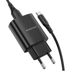 Borofone Wall charger BN1 Innovative - USB - 2,1A with USB to Type C black