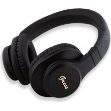 Guess PU Leather 4G Tone on Tone Script Logo BT5.3 Stereo Headphone Black